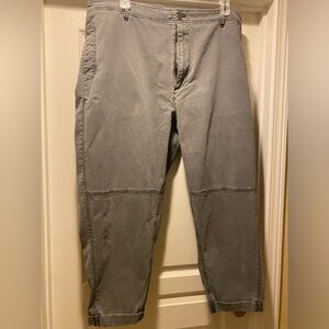 OLD NAVY, size 3X, relaxed gray pants with interesting details.
